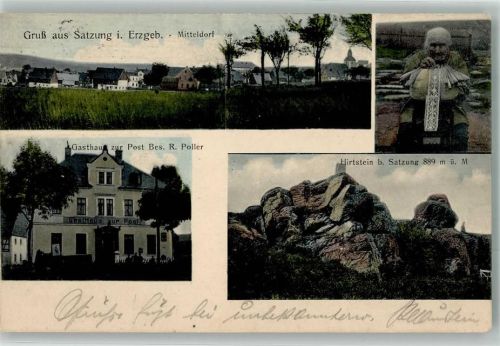 Satzung 1918 Hirtstein Alte Bäuerin Gasthaus zur Post