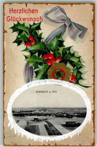 Simbach 1913 Kleeblatt Vogelbeeren