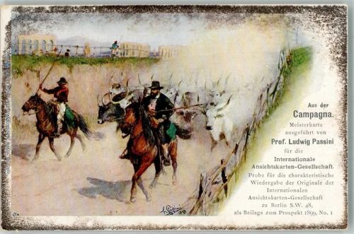 W1000 Berlin Mitte Internationale Ansichtskarten Gesellschaft Werbung AK - Geschichte 1899 Gebrauchsspuren