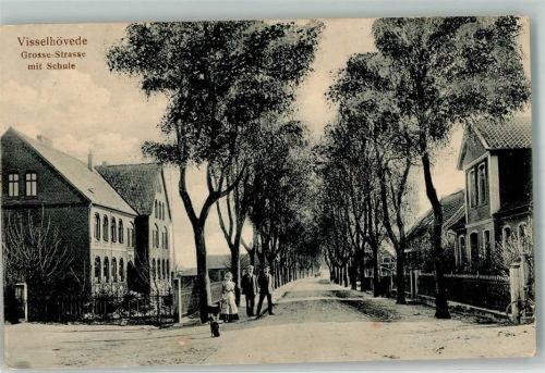 27374 W2722 Visselhövede 1916 - Grosse Straße Schulhaus