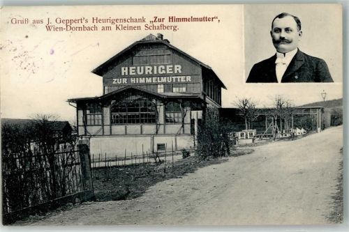 1170 Wien 17. Bezirk, Hernals 1911 - Gasthaus Zur Himmelmutter Dornbach am kleinen Schafberg