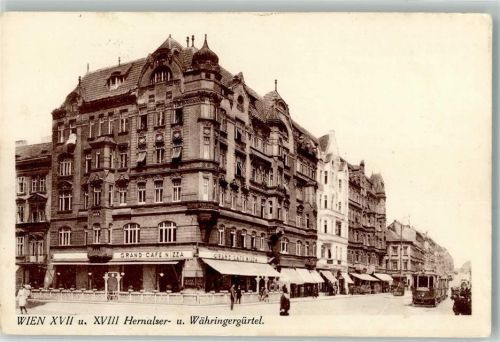 Wien 1928 Grand Cafe Nizza Straßenbahn