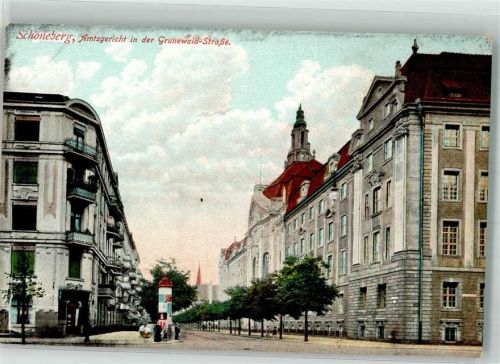 Schöneberg Grunewaldstraße Amtsgericht Litfaßsäule
