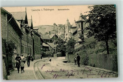 Lauscha Bahnhofstraße Inflationsporto 4000 Reichsmark