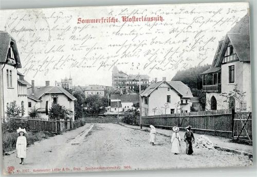 Bad Klosterlausnitz 1902 Dorfstraße Villen Klosterwald-Klinik