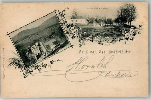 1140 Wien 14. Bezirk, Penzing 1898 Foto AK Gasthaus Knödelhütte