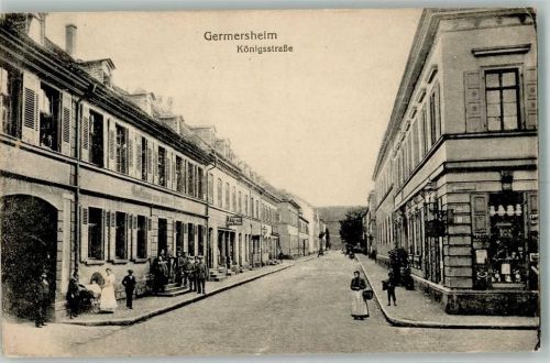 76726 W6728 Germersheim 1917 - Königsstraße Gasthaus