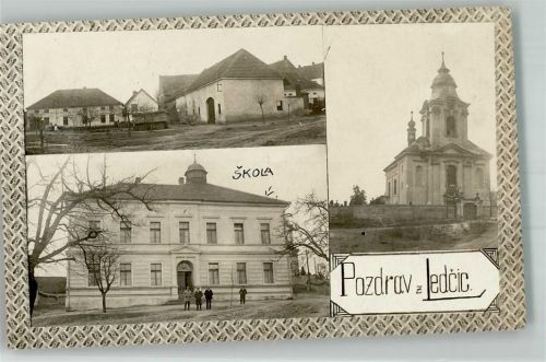 Ledcice Kirche Schule