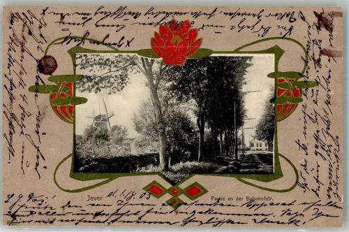 Jever 1903 An der Bahnhofstraße Windmühlen