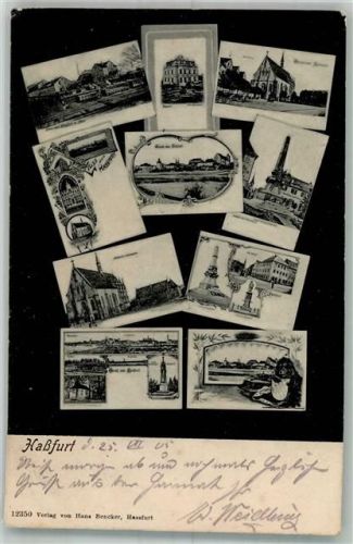 97437 W8728 Haßfurt 1905 - Mehrbildkarte
