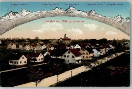 Buchloe Buchloe mit Gebirgspanorama Zugspitze Tegelberg Thaneller Gernspitze
