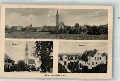 86504 W8901 Merching - Kirche St. Martin Kloster