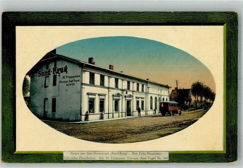 Glienicke 1914 Gasthaus Sand-Krug Passepartout