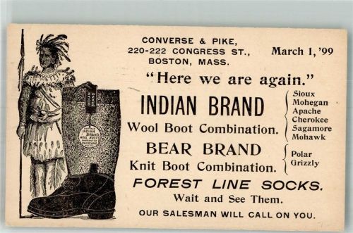 Boston 1899 Indian Brand Wool Boots