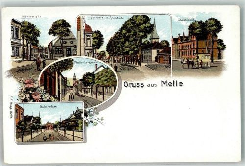 Melle Mühlenstrasse Bahnhofstrasse Marktplatz Rathaus Post Plettenbergerstrasse