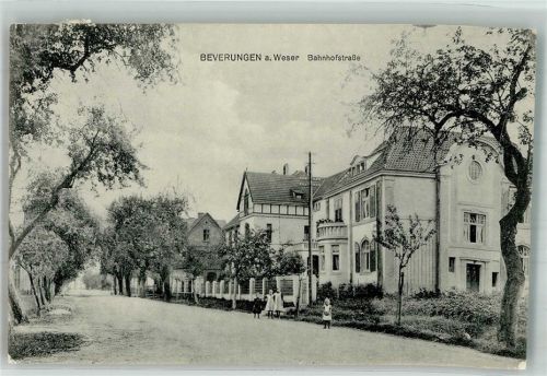 Beverungen 1910 Bahnhofstrasse Villen