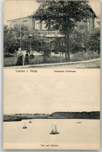 Leezen Pensionat Hoffmann See Gehölz Segelbote