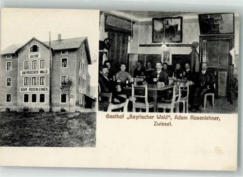 Zwiesel 1913 Gasthaus Bayrischer Wald Gaststube