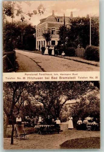 Hitzhusen 1913 Pensionat Forsthaus Garten
