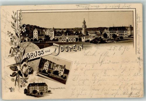 Idstein 1896 Schloss Baugewerkschule Verlag Ottmar Zieher-München