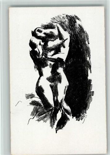 Scharff Edwin Umarmung Neue Kunst Goltz Hans um 1920 Expressionismus BOAKC