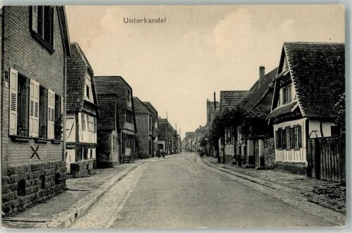 Kandel 1915 Unterkandel Dorfstraße
