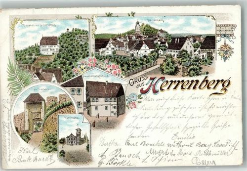 Herrenberg 1897 Turnhalle Haushaltungsschule Am Hackltor Dekanat
