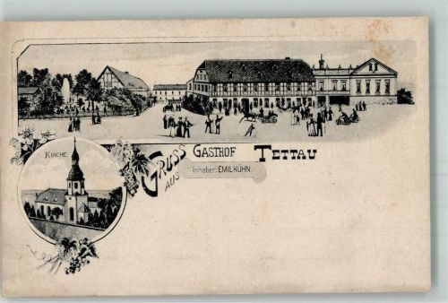 Tettau Gasthaus Tettau Kirche