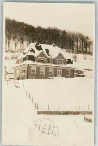 Meiningen Winter Wohnhaus Ort lt. Stempel