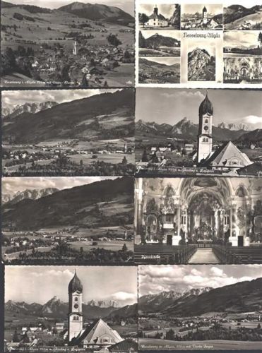 Nesselwang Lot mit 10 div AK