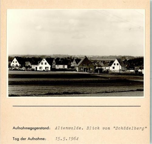 Altenwalde Foto montiert auf Karton Blick vom Schädelberg