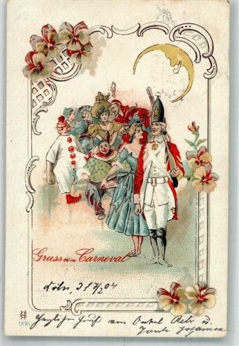 Köln, unsortiert 1904 Kölner Karneval Karnevals-Jecken und Roter Funken