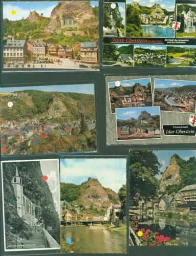 55743 W6580 Idar-Oberstein Kleinposten bis 20 Lot mit 10 AK Punkte auf den Plastikhüllen