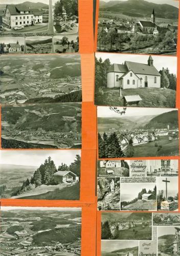 79297 W7809 Oberwinden , Elztal Lot mit 23 AK Musterkarten Original aus Metzarchiv Bestellvorgänge und Auflagenzahlen