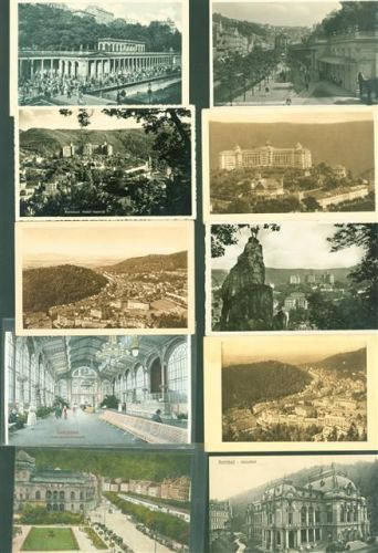Karlovy Vary Karlsbad Lot mit 25 AK