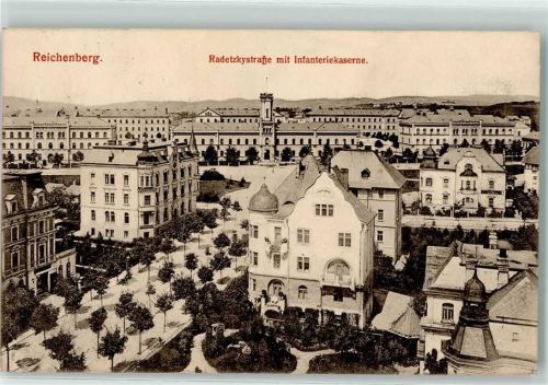 Liberec Radetzkystraße Infanteriekaserne Allee