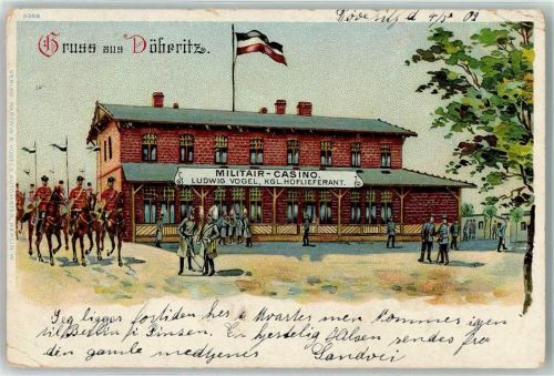 Döberitz 1902 Militär-Casino Ludwig Vogel Soldaten Reiter