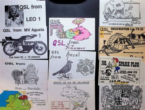Lot mit 25 AK wenige mehrfach Qsl-Karte Posten 21 bis 100 AK