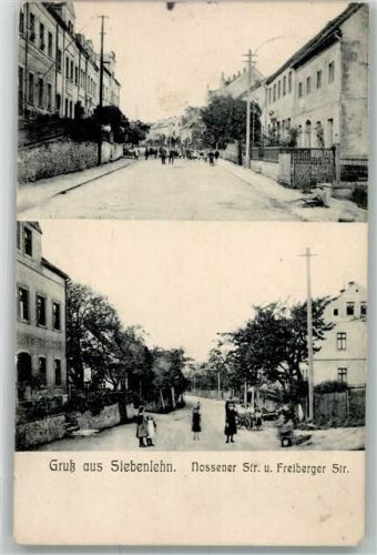 09603 O9201 Siebenlehn 1911 - Nossener Straße u. Freiberger Straße