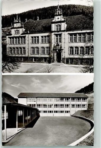 Calmbach Altes und neues Schulhaus