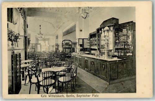 Schöneberg 1911 Bayrischer Platz Cafe Wittelsbach Cafestube Theke
