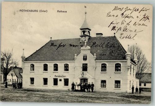 Rothenburg 1910 Rathaus Gasthaus Ratskeller