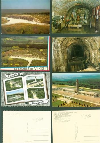 Verdun Lot mit 13 AK Schlachtfelder