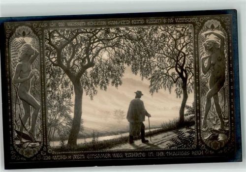 Nr. 56 Elfenwanderer Jugendstil AK