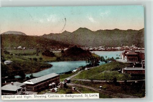 Castries 1912 - Hospital and Vigie