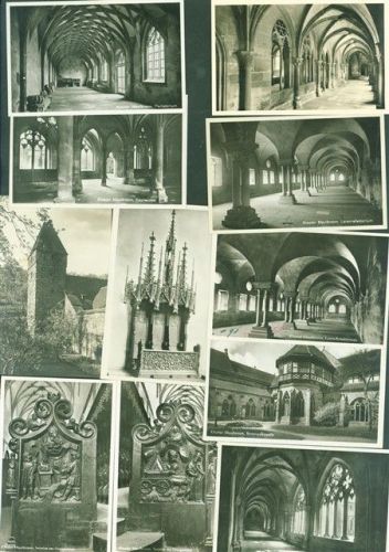 W7133 Maulbronn Lot mit 21 AK Kloster Originale aus dem Archiv des Metzverlages viele mehrfach teils Klebereste rückseitig Mönch Posten 21 bis 100 AK