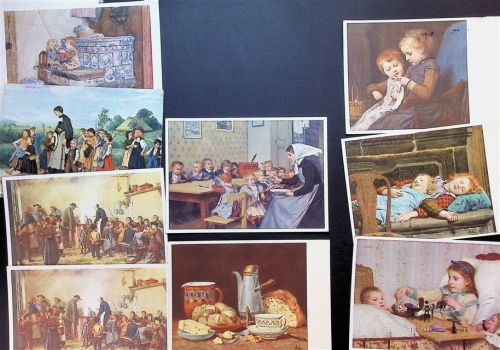 Lot mit 21 AK signiert Albert Anker Künstlerkarte wenige mehrfach Künstler Posten 21 bis 100 AK