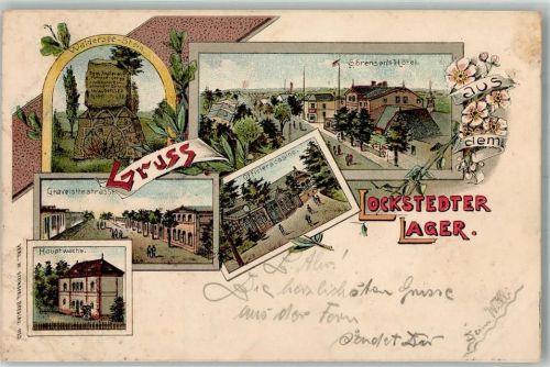 Lockstedt 1904 Lockstedter Lager Waldersee-Stein Offiziercasino Hauptwache Hotel Sörensen