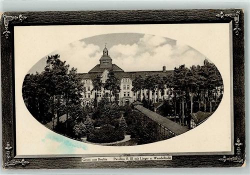 Beelitz Pavillon B. III mit Liegehalle Wandelhalle Holzrahmen