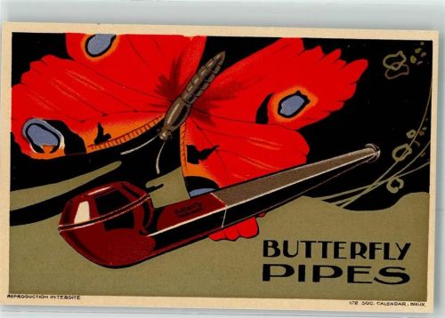 Werbung Butterfly Pipes Schmetterling